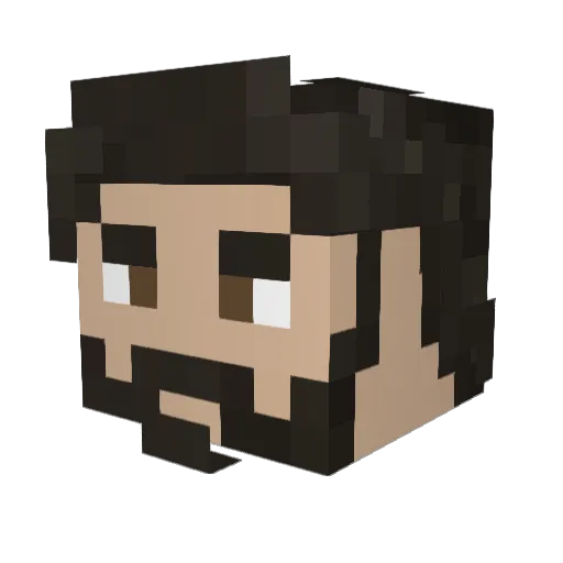 TheAvatar2k Minecraft avatar head, 3D render