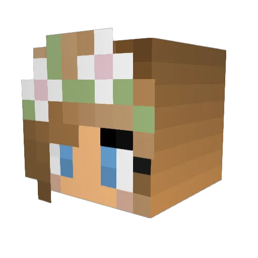 TheAveChi Minecraft avatar head, 3D render