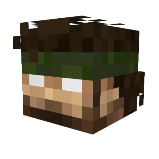 TheAviatorB Minecraft avatar head, 3D render