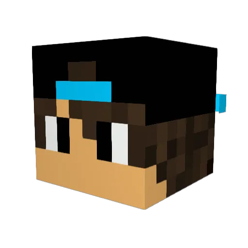 TheAvocadoe Minecraft avatar head, 3D render