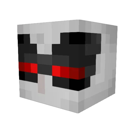 TheAwesomeDevil Minecraft avatar head, 3D render