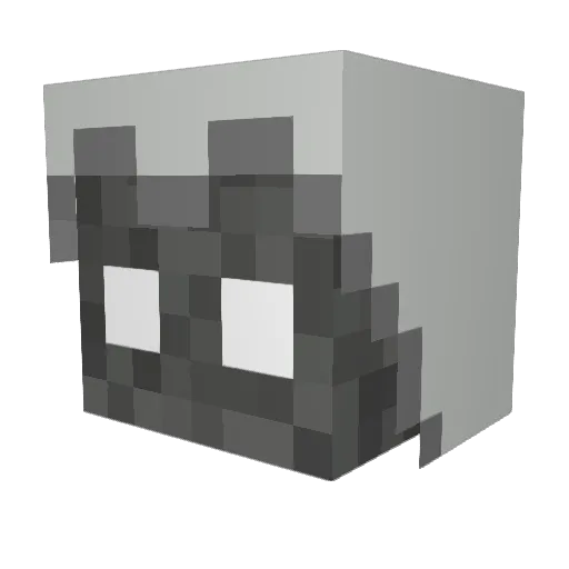 TheAwesomeGhost Minecraft avatar head, 3D render