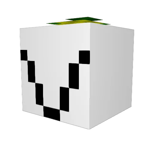 TheAwesomeJED Minecraft avatar head, 3D render