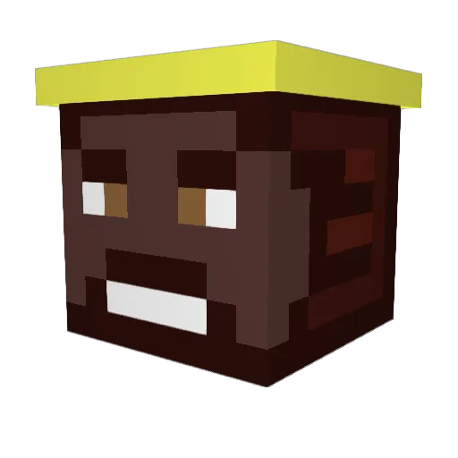 TheAwesomeKev Minecraft avatar head, 3D render