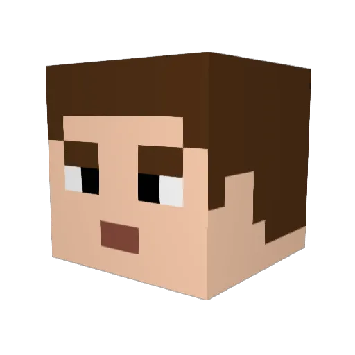 TheAwesomeNezz Minecraft avatar head, 3D render