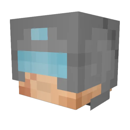 TheAwesomizer2 Minecraft avatar head, 3D render