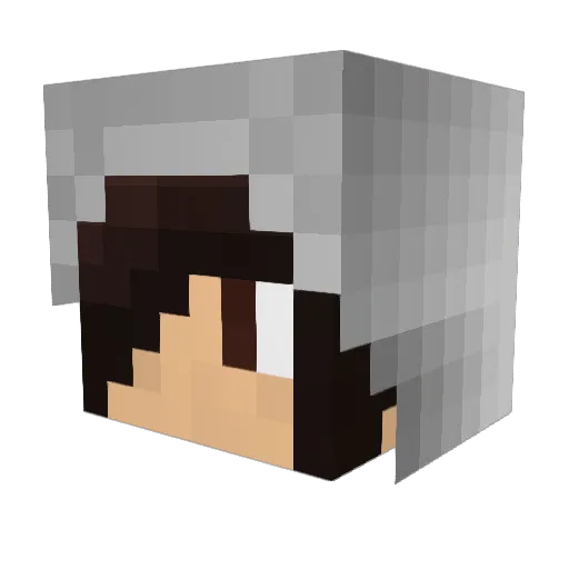 TheAxelin Minecraft avatar head, 3D render