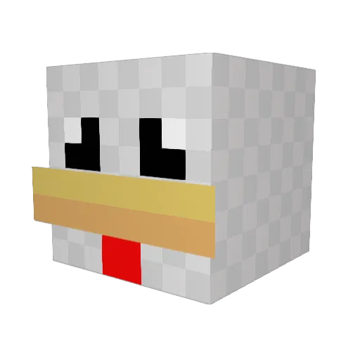 TheAxiom_ Minecraft avatar head, 3D render