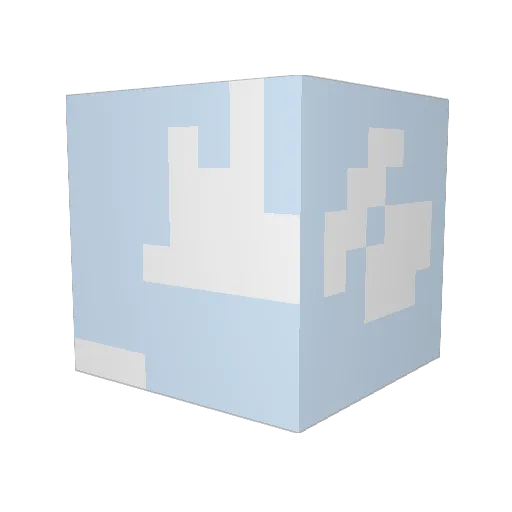TheAzurePenguin Minecraft avatar head, 3D render