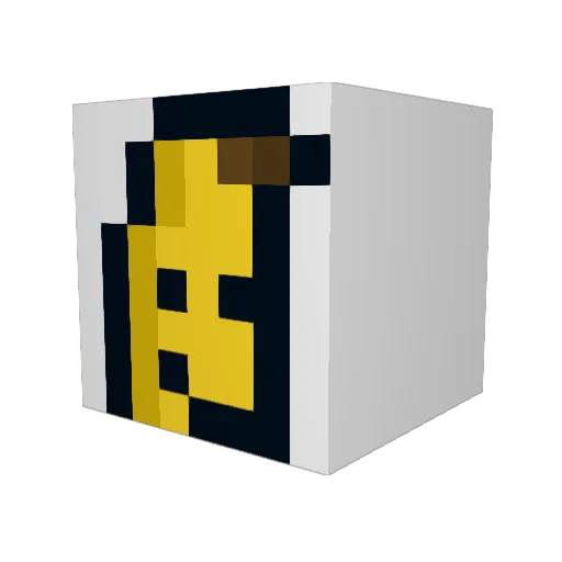 TheB4nanaMan Minecraft avatar head, 3D render