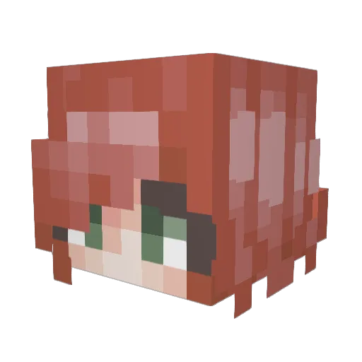 TheBabse Minecraft avatar head, 3D render