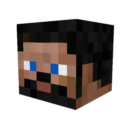 TheBabyScrambler Minecraft avatar head, 3D render