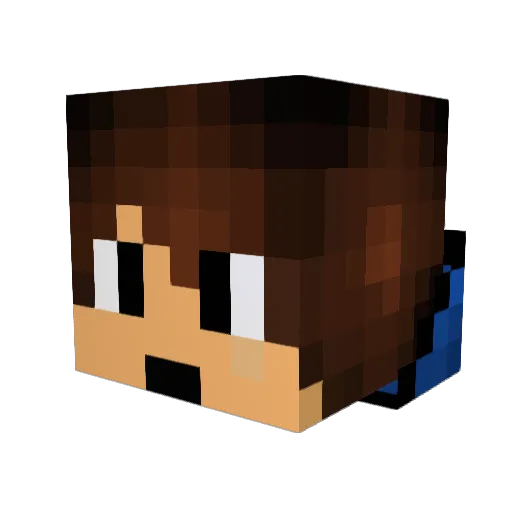 TheBaconNadder Minecraft avatar head, 3D render