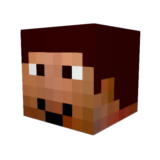 TheBaconOre Minecraft avatar head, 3D render