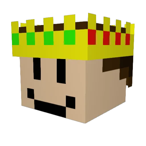 TheBadEgg Minecraft avatar head, 3D render