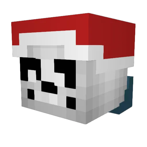 TheBadTimeMaster Minecraft avatar head, 3D render