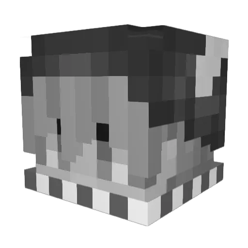 TheBadi Minecraft avatar head, 3D render