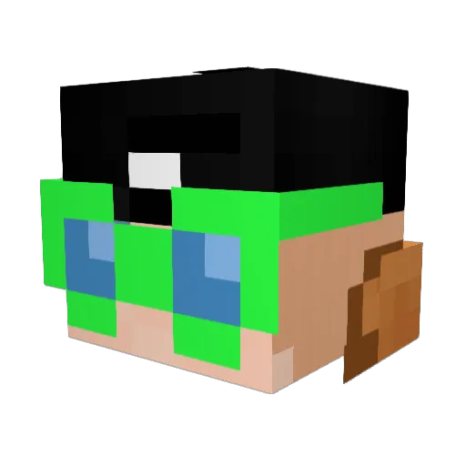 TheBakeey Minecraft avatar head, 3D render