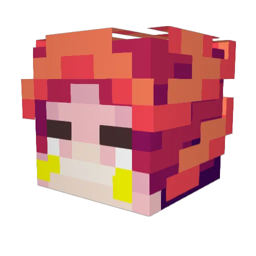 TheBaldKong Minecraft avatar head, 3D render