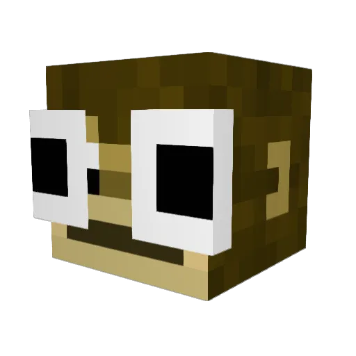 TheBananaStach Minecraft avatar head, 3D render