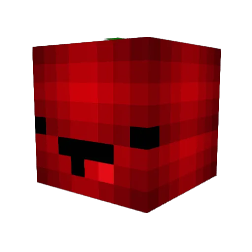 TheBapple Minecraft avatar head, 3D render