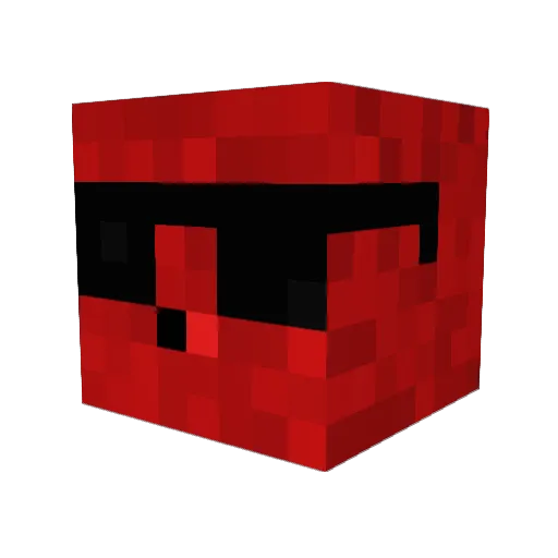 TheBaram Minecraft avatar head, 3D render