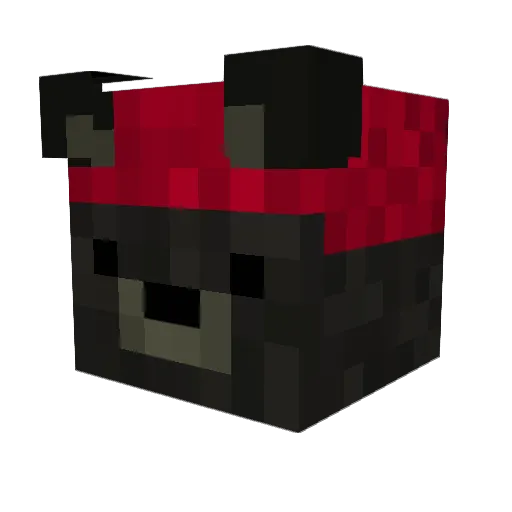 TheBardTheBear Minecraft avatar head, 3D render