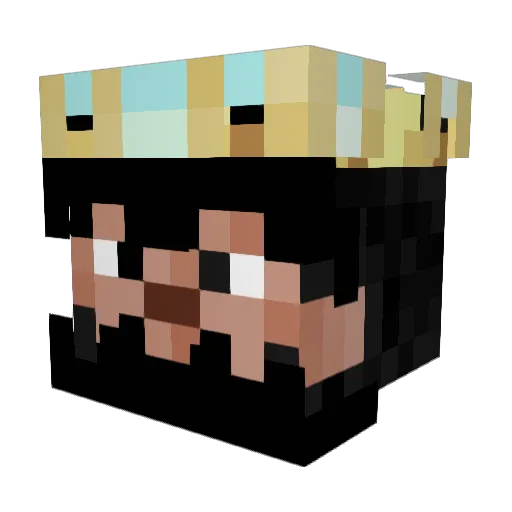 TheBaron13 Minecraft avatar head, 3D render