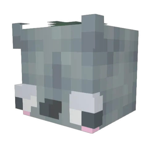 TheBassOfClubs Minecraft avatar head, 3D render
