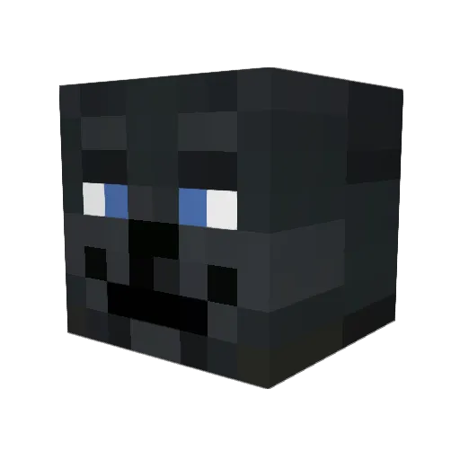 TheBassWolf Minecraft avatar head, 3D render