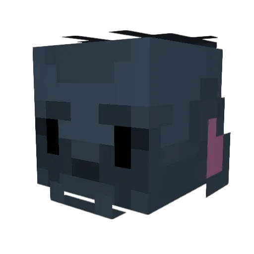 TheBatmanBuddha Minecraft avatar head, 3D render