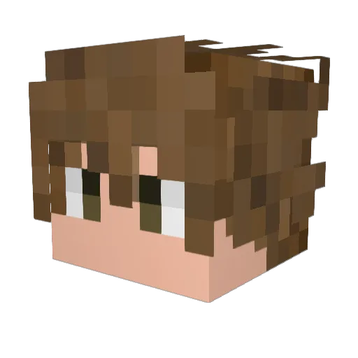 TheBayHarbourB_ Minecraft avatar head, 3D render