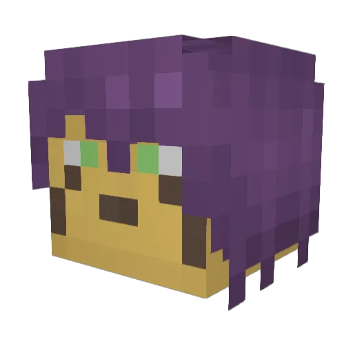 TheBeanBandit Minecraft avatar head, 3D render