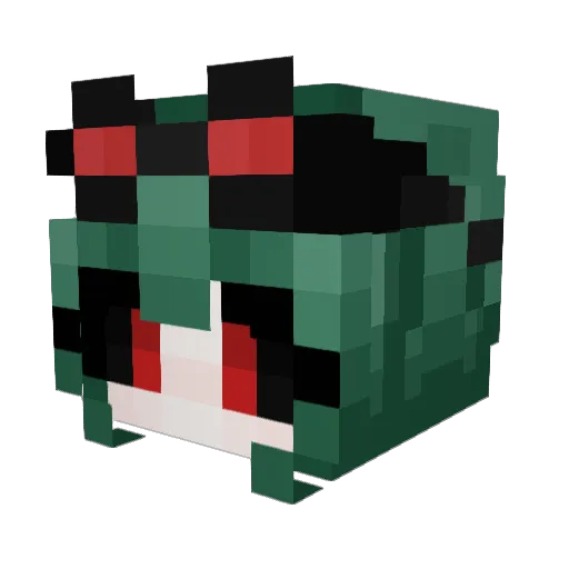 TheBeanz666 Minecraft avatar head, 3D render