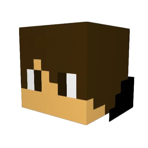 TheBeastBubu Minecraft avatar head, 3D render