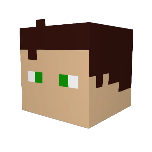 TheBeastNWA Minecraft avatar head, 3D render