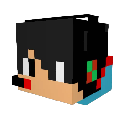 TheBeastOG Minecraft avatar head, 3D render