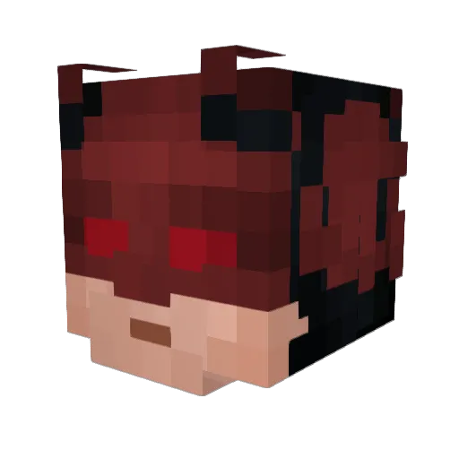 TheBeatles Minecraft avatar head, 3D render