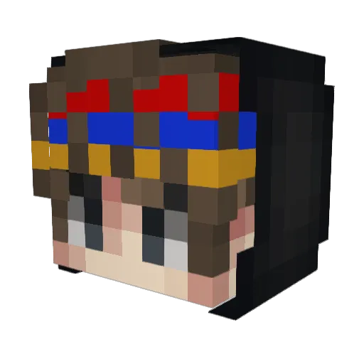 TheBeefl Minecraft avatar head, 3D render