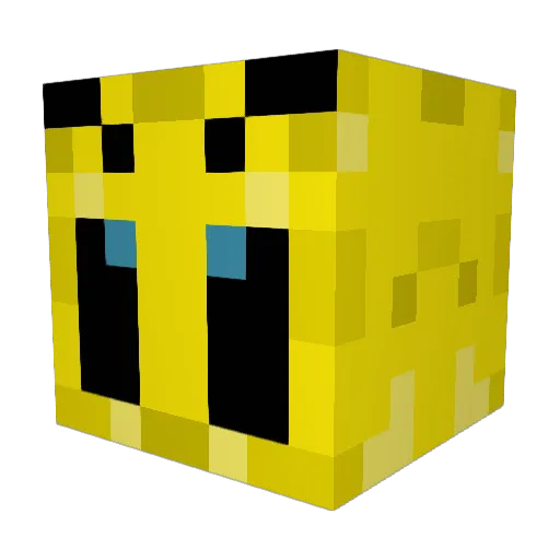 TheBeesKnees2003 Minecraft avatar head, 3D render