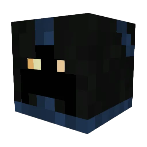 TheBeeshark Minecraft avatar head, 3D render