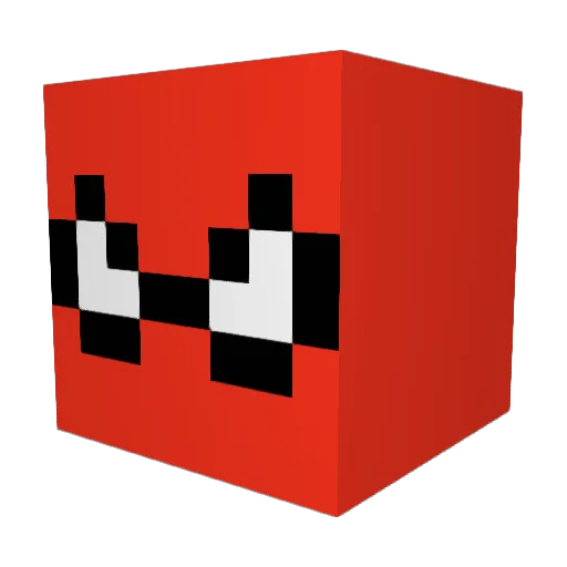 TheBeevis Minecraft avatar head, 3D render