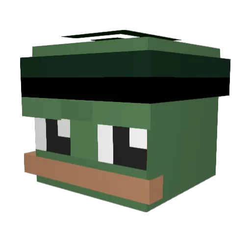 TheBellClass Minecraft avatar head, 3D render