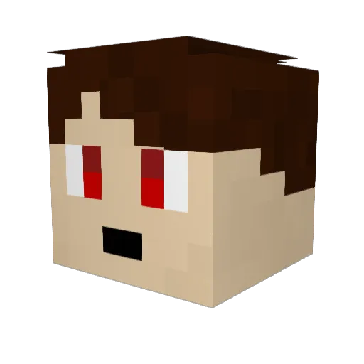 TheBellmeister Minecraft avatar head, 3D render