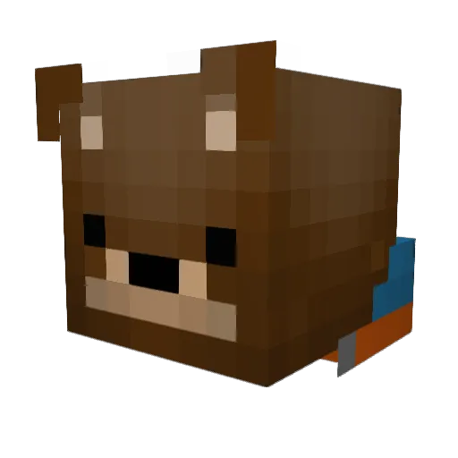 TheBeniman Minecraft avatar head, 3D render