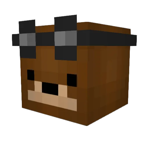 TheBenzeneRing Minecraft avatar head, 3D render