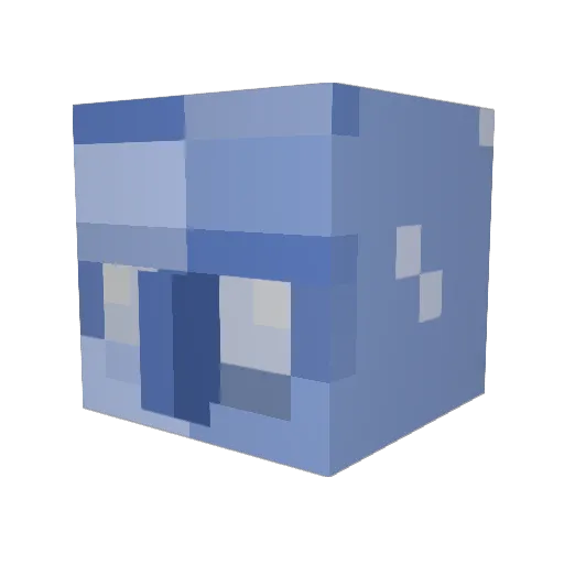 TheBerg8 Minecraft avatar head, 3D render