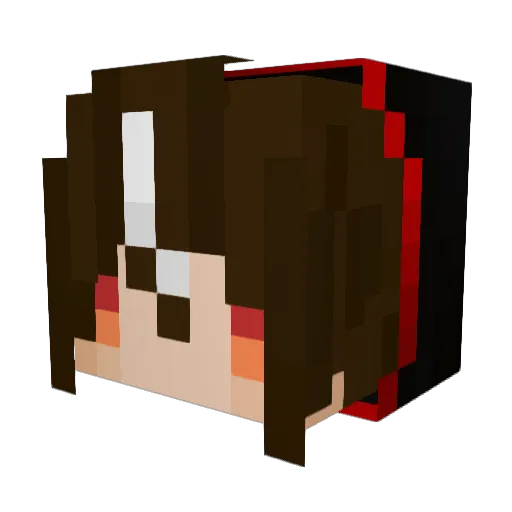 TheBestALuo Minecraft avatar head, 3D render