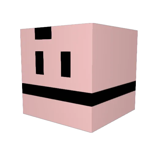 TheBestLuigi Minecraft avatar head, 3D render