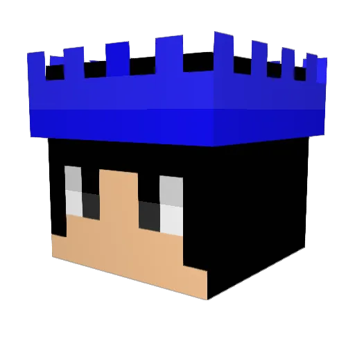 TheBestMike Minecraft avatar head, 3D render